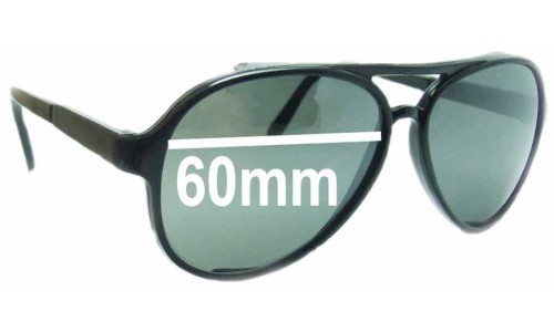 Sunglass Fix Replacement Lenses for Bolle 8221 - 60mm Wide 