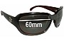 Sunglass Fix Replacement Lenses for Bolle Dirty 8 Tease - 60mm Wide 