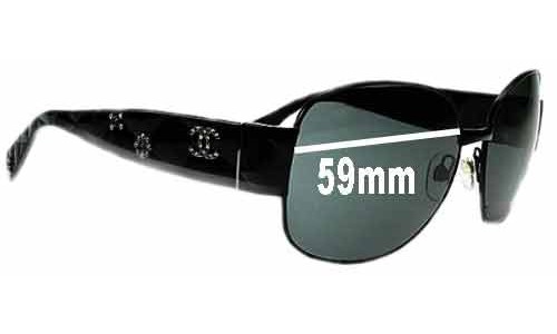 Sunglass Fix Replacement Lenses for Chanel 4174-B - 59mm Wide 