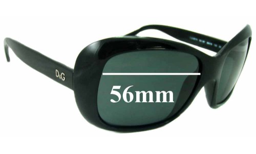 Sunglass Fix Lentes de Repuesto para Dolce & Gabbana DG8074 - 56mm Wide 