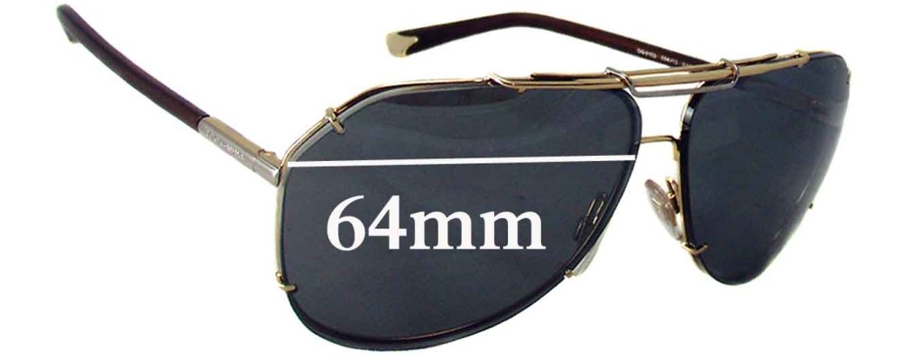 Dolce & Gabbana DG2102 64mm Replacement Lenses