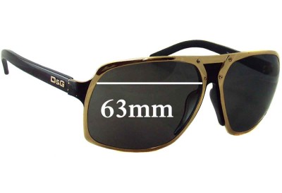 Dolce & Gabbana DG6050 Replacement Lenses 63mm wide 