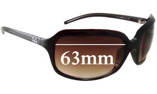 Sunglass Fix Replacement Lenses for Dolce & Gabbana DG8071 - 63mm Wide 
