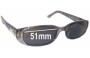 Sunglass Fix Replacement Lenses for Gucci GG2452 - 51mm Wide 