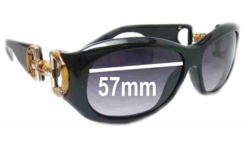 Sunglass Fix Replacement Lenses for Gucci GG2970/S - 57mm Wide 