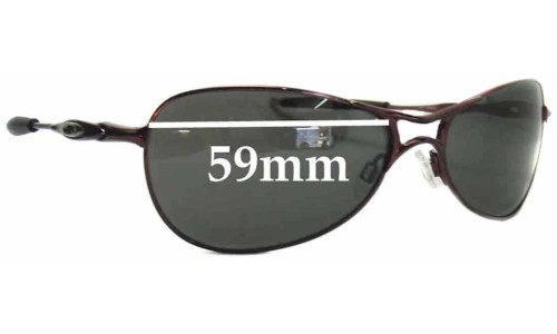 Sunglass Fix Replacement Lenses for Oakley Crosshair S - 59mm Wide 