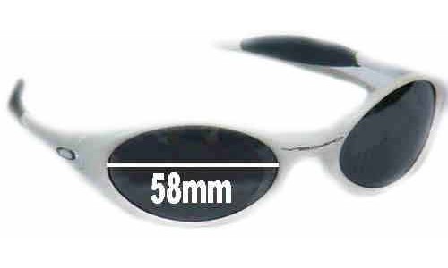 Sunglass Fix Lentes de Repuesto para Oakley Eye Jacket  - 58mm Wide 
