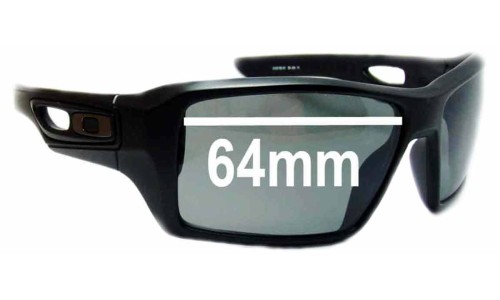 Sunglass Fix Lentes de Repuesto para Oakley Eye Patch 2 OO9136 - 64mm Wide 