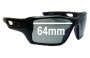 Sunglass Fix Ersatzgläser für Oakley Eye Patch 2 OO9136 - 64mm Wide 