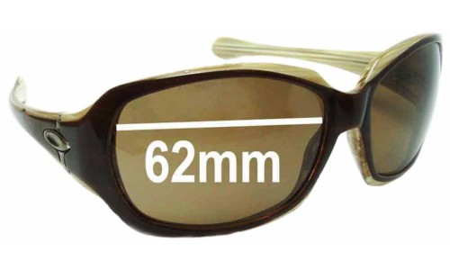 Sunglass Fix Lentes de Repuesto para Oakley Script (Asian Fit) - 62mm Wide 