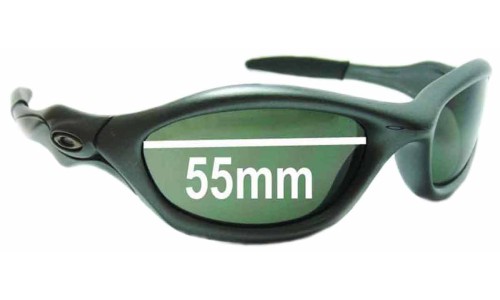 Sunglass Fix Lentes de Repuesto para Oakley Unknown - 55mm Wide 