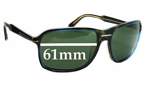 Sunglass Fix Replacement Lenses for Prada SPR02N - 61mm Wide 