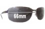 Sunglass Fix Ersatzgläser für Prada SPR52E - 66mm Wide 