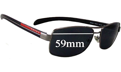 Prada SPS50L Replacement Lenses 59mm wide 
