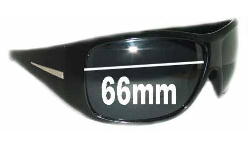 Sunglass Fix Replacement Lenses for Prada Unknown Model - 66mm Wide 