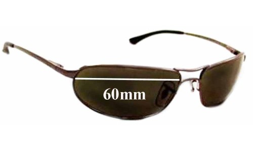 Sunglass Fix Replacement Lenses for Ray Ban RB3169 Curve - 60mm Wide 