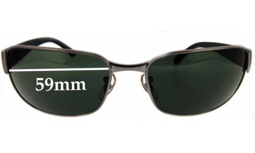 Sunglass Fix Replacement Lenses for Ray Ban RB3215 Undercurrent - 59mm Wide 