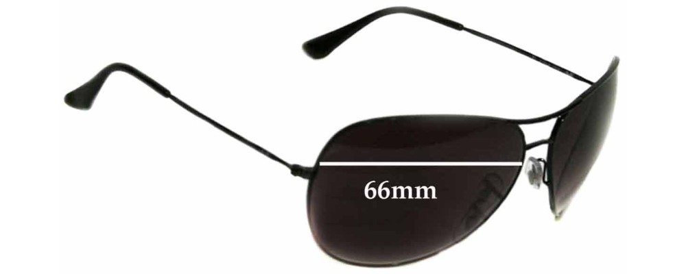 Ray Ban RB3340 Replacement Lenses 66mm 