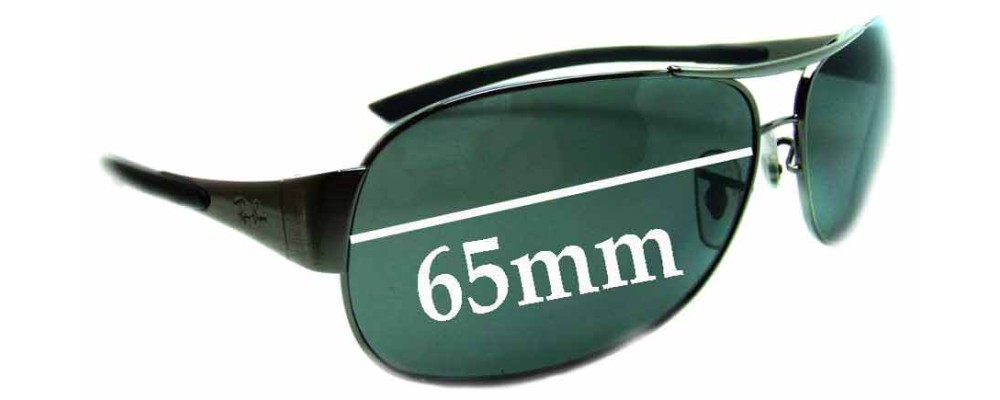 Ray Ban RB3404 Replacement Lenses 65mm 