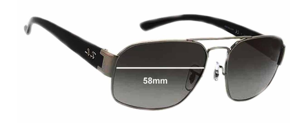 Ray Ban RB3427 Replacement Lenses 58mm 