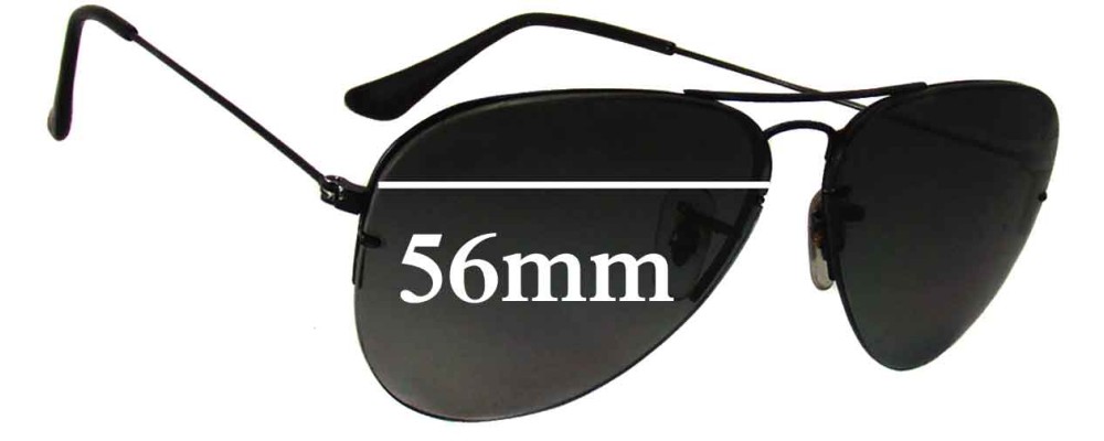 Ray Ban RB3460 Replacement Lenses 56mm 