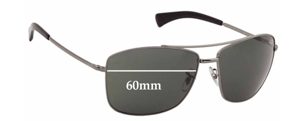 Ray Ban RB3476 Replacement Lenses 60mm 