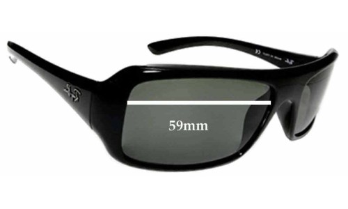 Sunglass Fix Replacement Lenses for Ray Ban RB4073 - 59mm Wide 