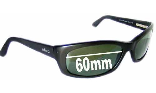 Sunglass Fix Replacement Lenses for Revo RE2013 - 60mm Wide 
