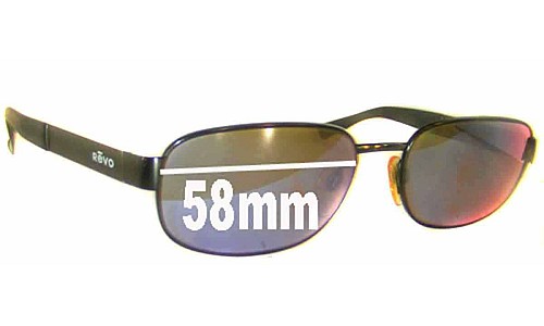 Sunglass Fix Replacement Lenses for Revo RE3002 - 58mm Wide 