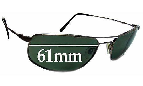 Sunglass Fix Replacement Lenses for Revo 9001 - 61mm Wide 