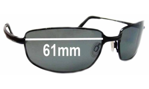 Sunglass Fix Replacement Lenses for Revo RE3084 Discern - 61mm Wide 