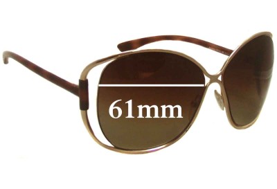 Tom Ford Emmeline TF155 Replacement Lenses 61mm wide 