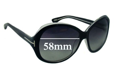 Tom Ford Cecile TF171 Replacement Lenses 58mm wide 