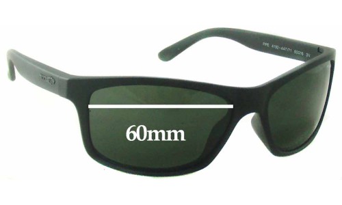 Sunglass Fix Replacement Lenses for Arnette Pipe AN4192 - 60mm Wide 