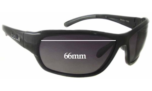 Sunglass Fix Replacement Lenses for Bolle Bounty - 66mm Wide 