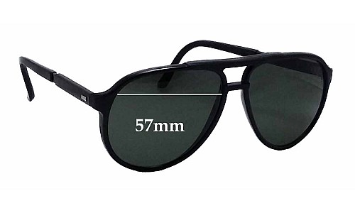 Sunglass Fix Replacement Lenses for Bolle IREX 100 Model - 57mm Wide 