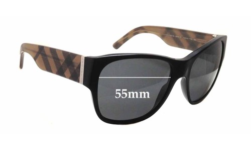 Sunglass Fix Replacement Lenses for Burberry B 4104-M - 55mm Wide 