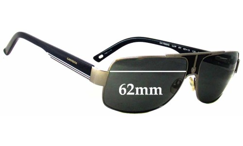 Sunglass Fix Replacement Lenses for Carrera 7000/S - 62mm Wide 