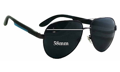Sunglass Fix Replacement Lenses for Carrera 5009 - 58mm Wide 