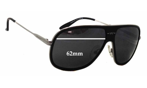 Sunglass Fix Replacement Lenses for Carrera 88-S - 62mm Wide 