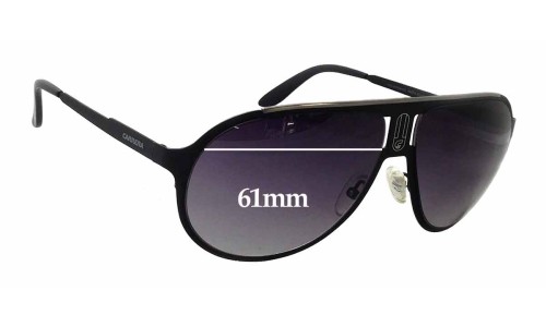 Sunglass Fix Replacement Lenses for Carrera Champion/MT - 61mm Wide 
