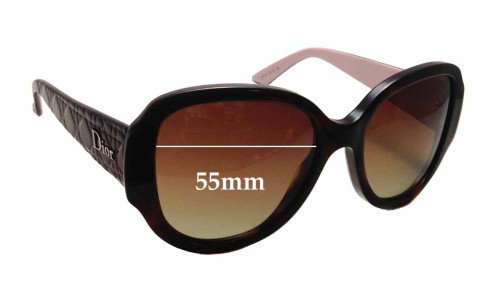 Christian Dior Lady In Dior 1 Replacement Sunglass Lenses - 55mm Wide 