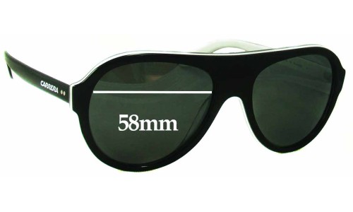 Sunglass Fix Replacement Lenses for Carrera 84/S - 58mm Wide 