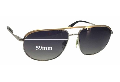 Dolce & Gabbana DG2092 Replacement Lenses 59mm wide 