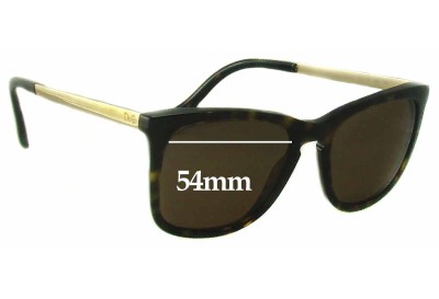 Dolce & Gabbana DD3081 Replacement Lenses 54mm wide 