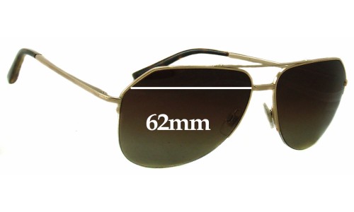 Sunglass Fix Lentes de Repuesto para Dolce & Gabbana DG2111 - 62mm Wide 