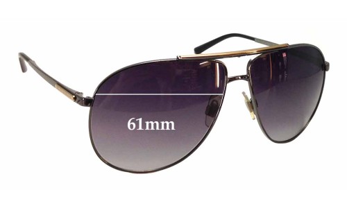 Sunglass Fix Lentes de Repuesto para Dolce & Gabbana DG2116 - 61mm Wide 