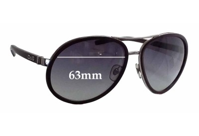 Dolce & Gabbana DG6048 Replacement Lenses 63mm wide 