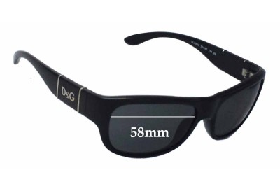 Dolce & Gabbana DG8050 Replacement Lenses 58mm wide 