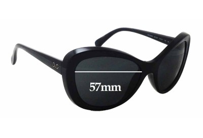 Dolce & Gabbana DG8083 Replacement Lenses 57mm wide 